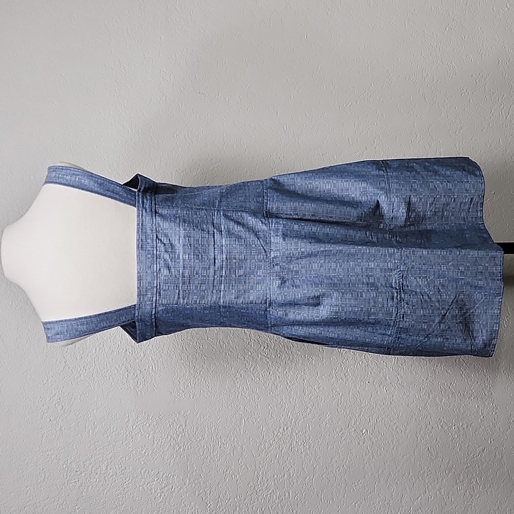 NWOT Derek Lam Indigo Blue Comfy Button Down w/Pockets Jumper Dress Sz. 12 - Picture 6 of 10